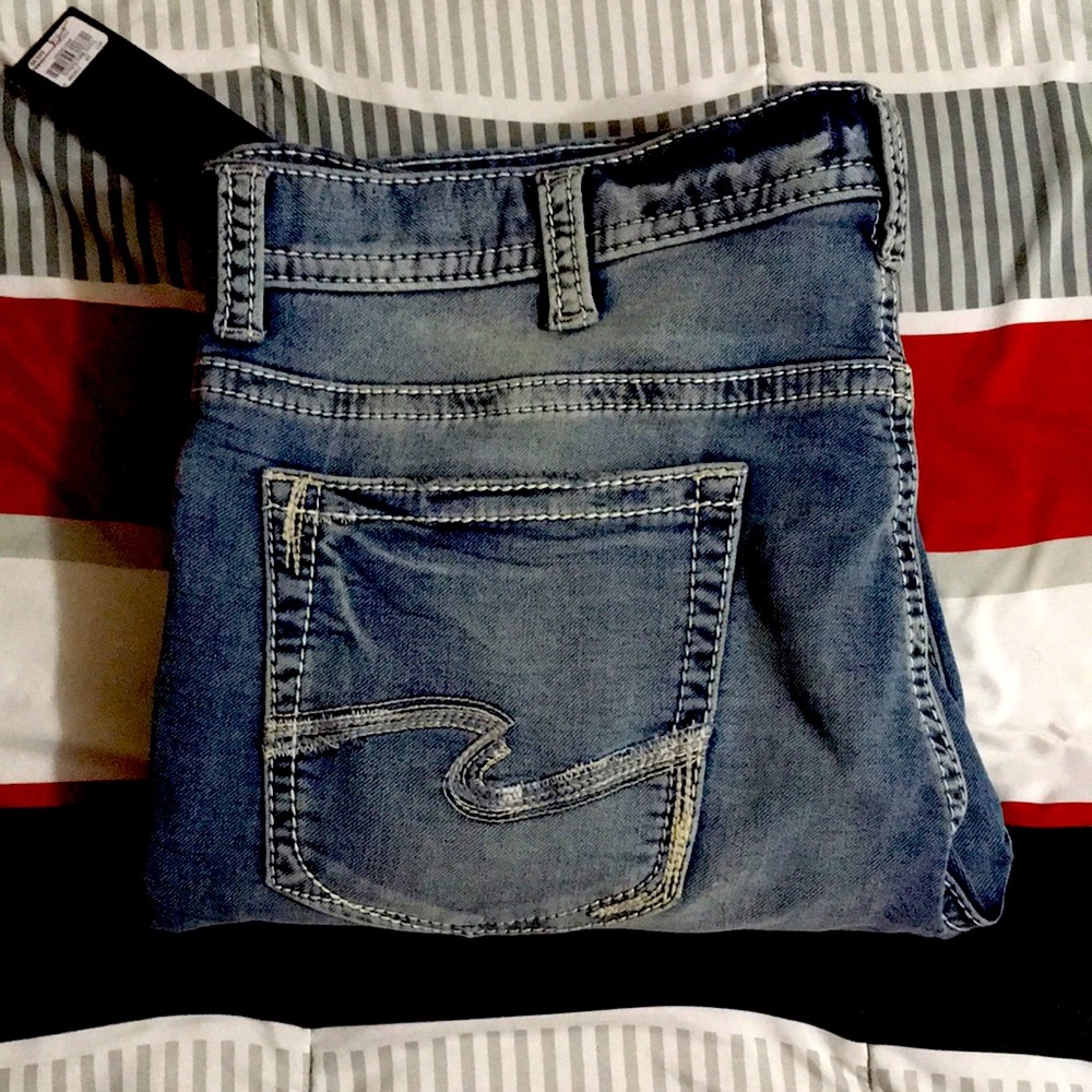 Pair of blue jeans, size 42x36